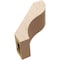 Ekena Millwork 5-inch W x 12-inch D x 12-inch H Geneva Rough Cedar Woodgrain TimberThane Knee Brace, Primed BRCUR05X12X12GNVRCPR - alternate 5
